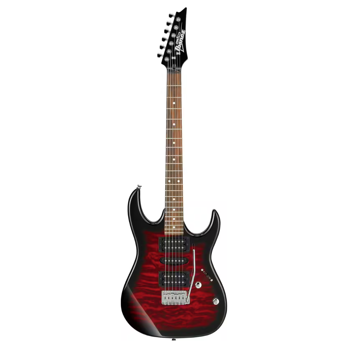 Guitare électrique Ibanez GRX70QA - Red Burst