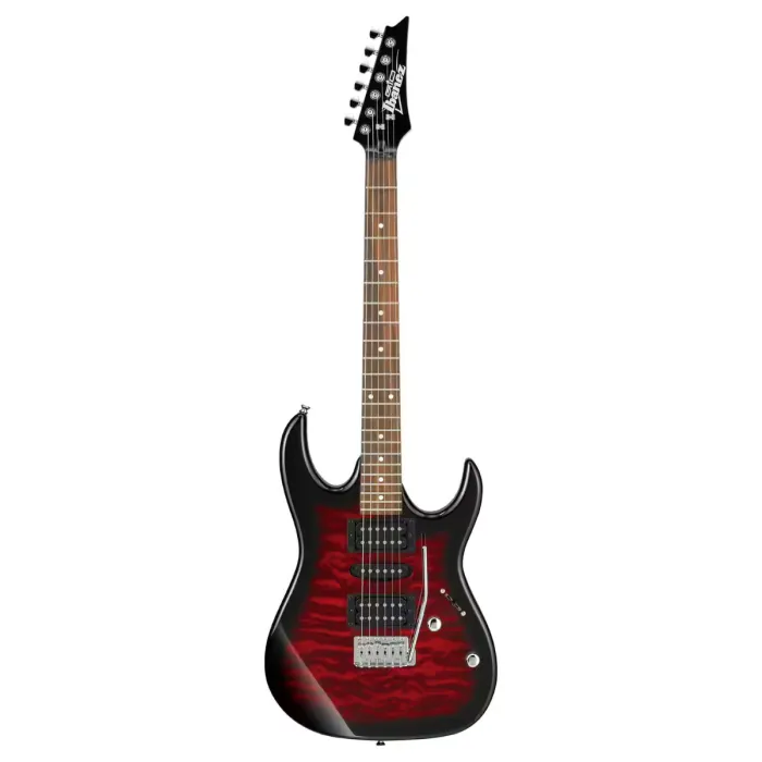 Guitare électrique Ibanez GRX70QA - Red Burst